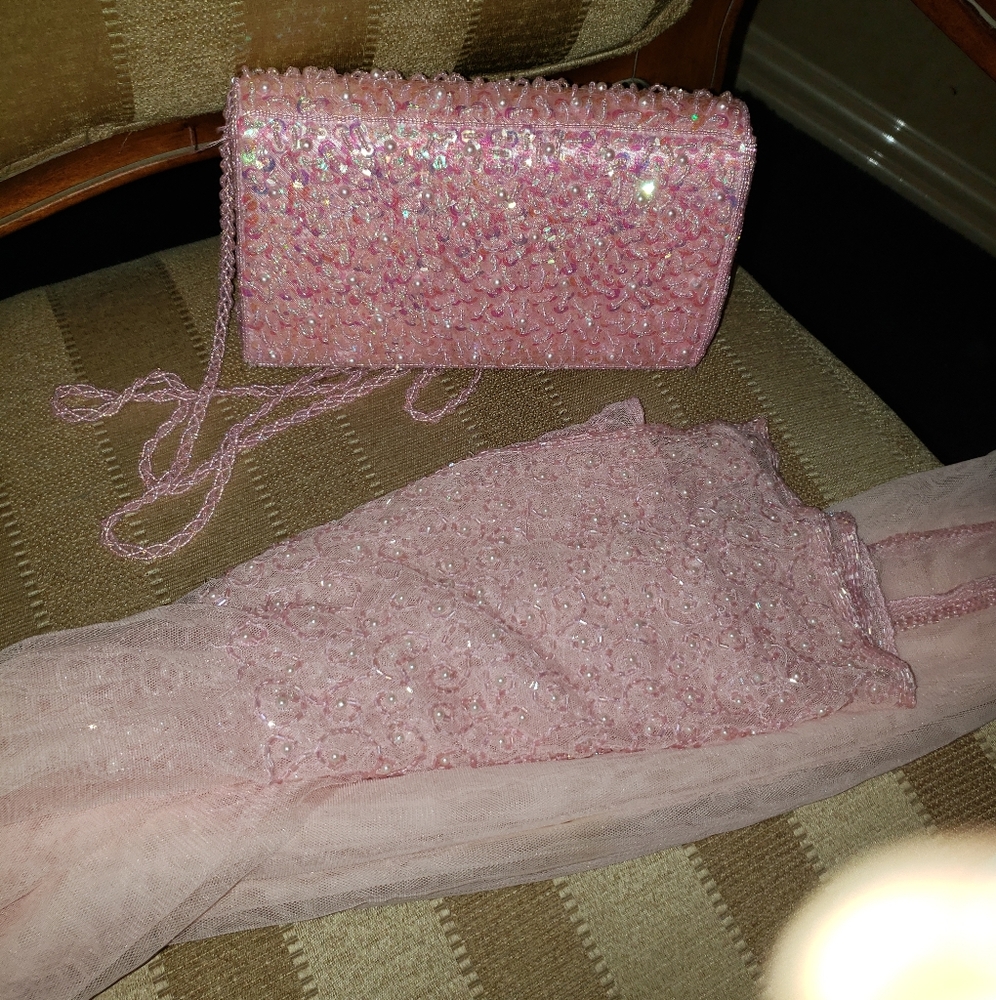 Purse and scarf,